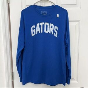 Florida Gators UF Long Sleeve T Shirt M Gameday Football  Blue White Medium NEW